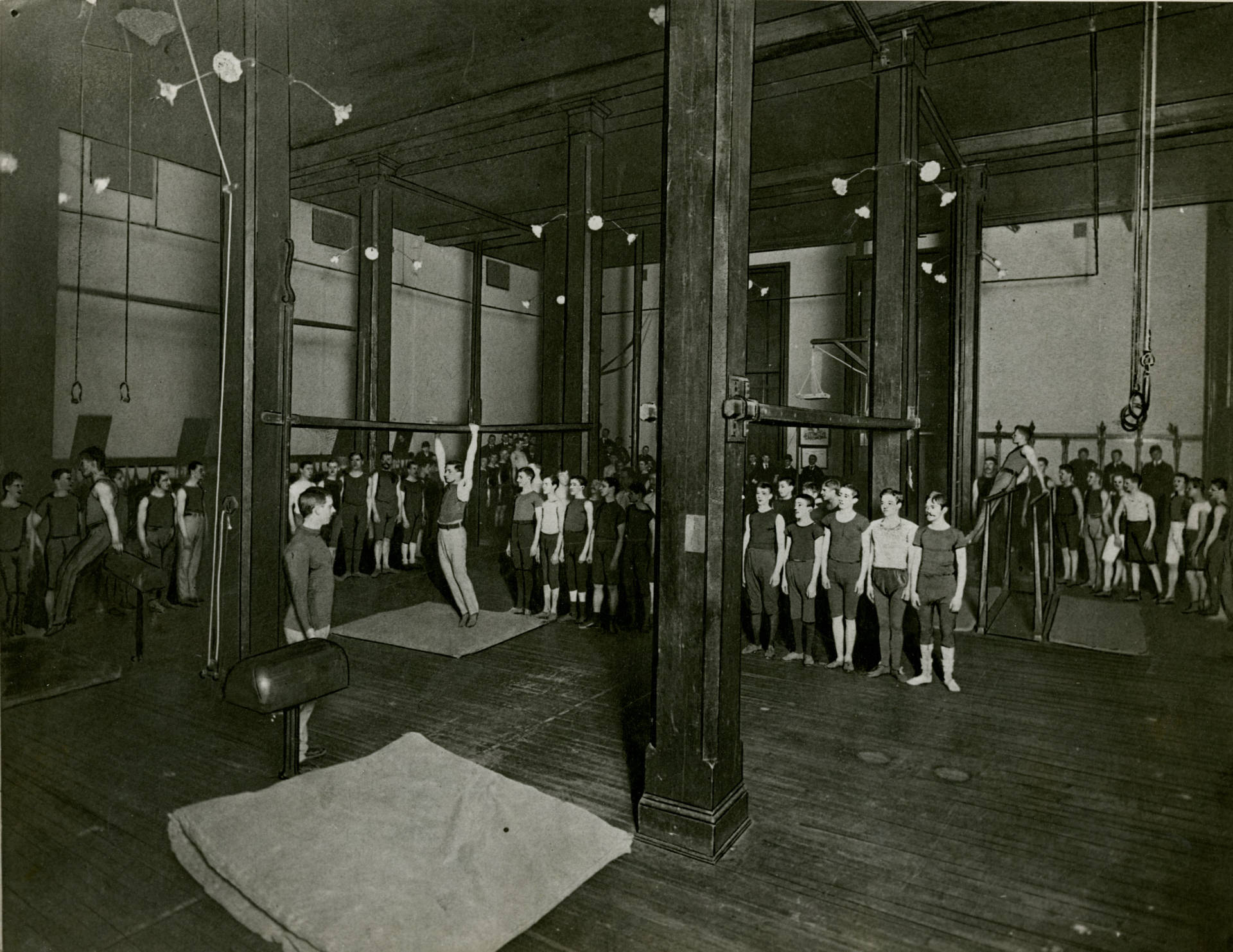 YMCA gymnasium in 1869