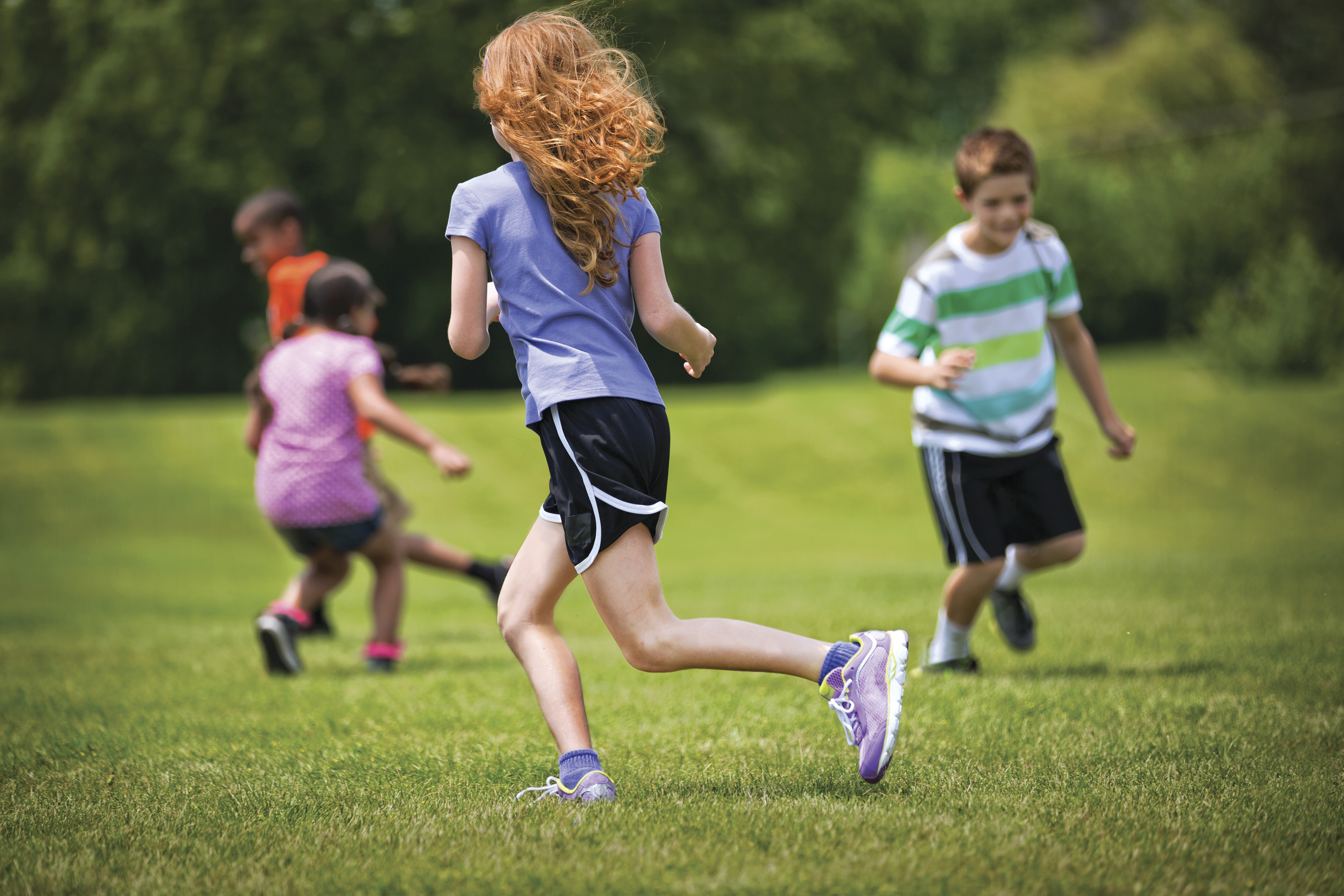 Children playing outdoors