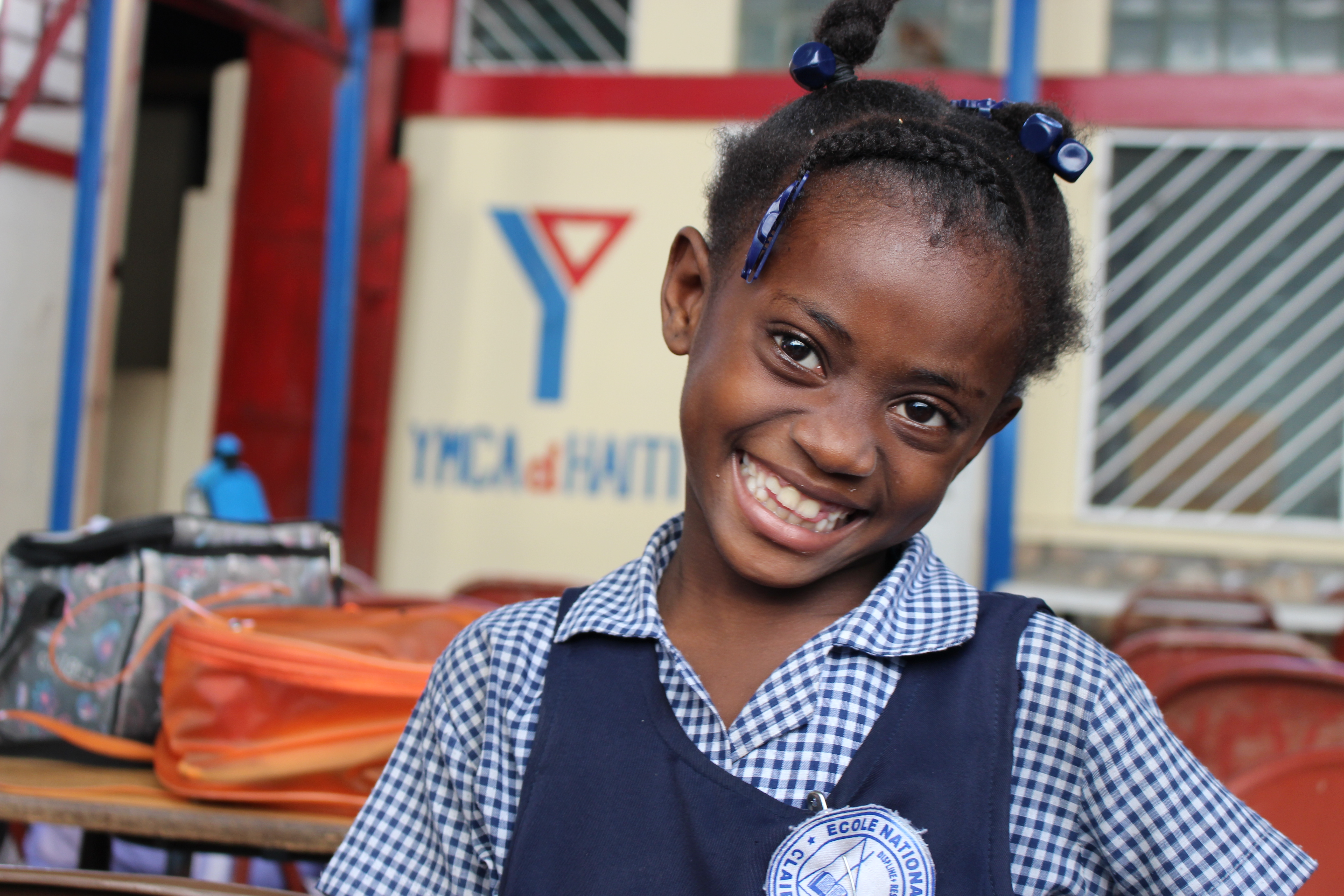 YMCA student smiling