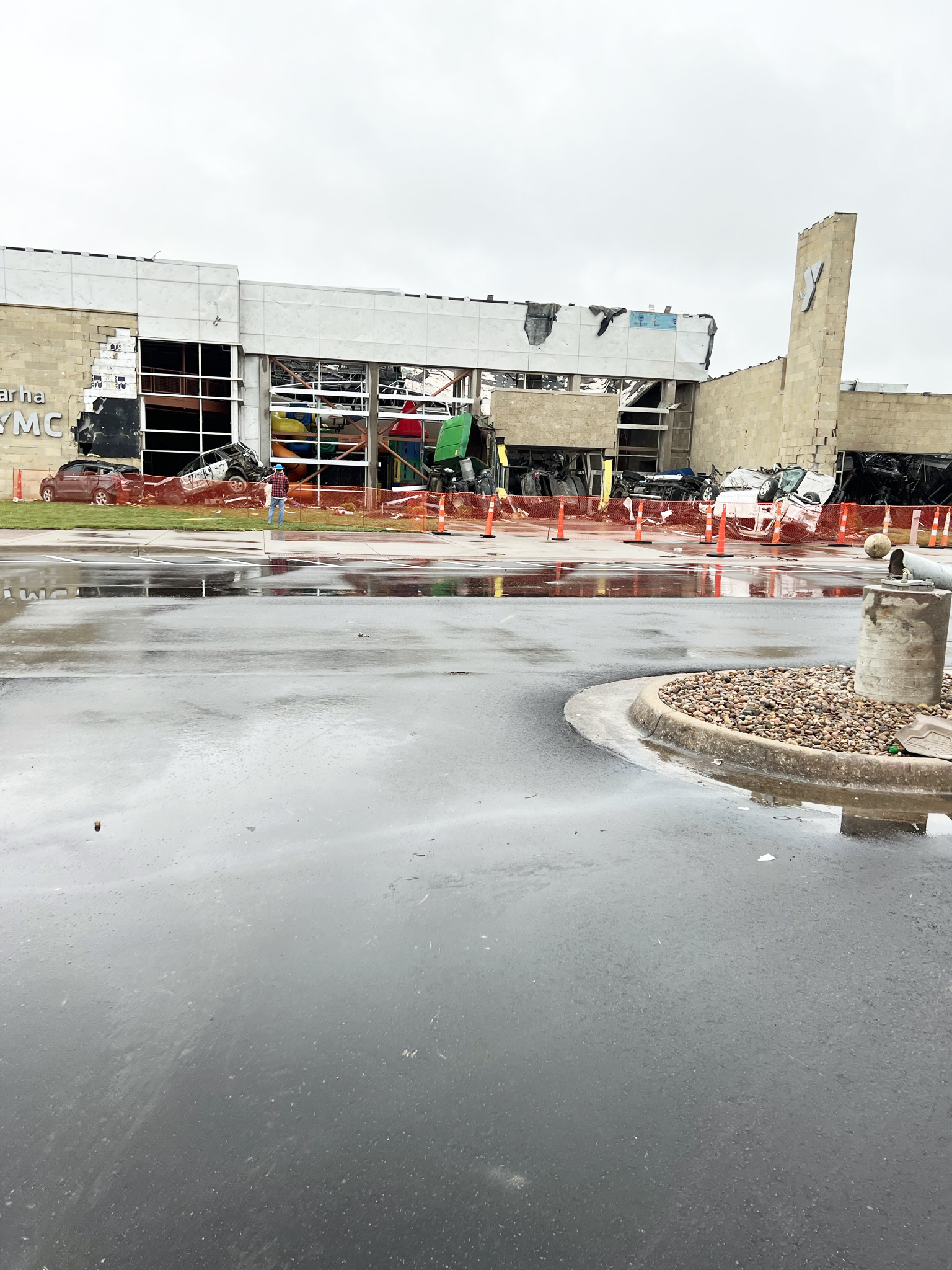 Aftermath of a tornado that hit the Andover YMCA Aftermath of a tornado that hit the Andover YMCA