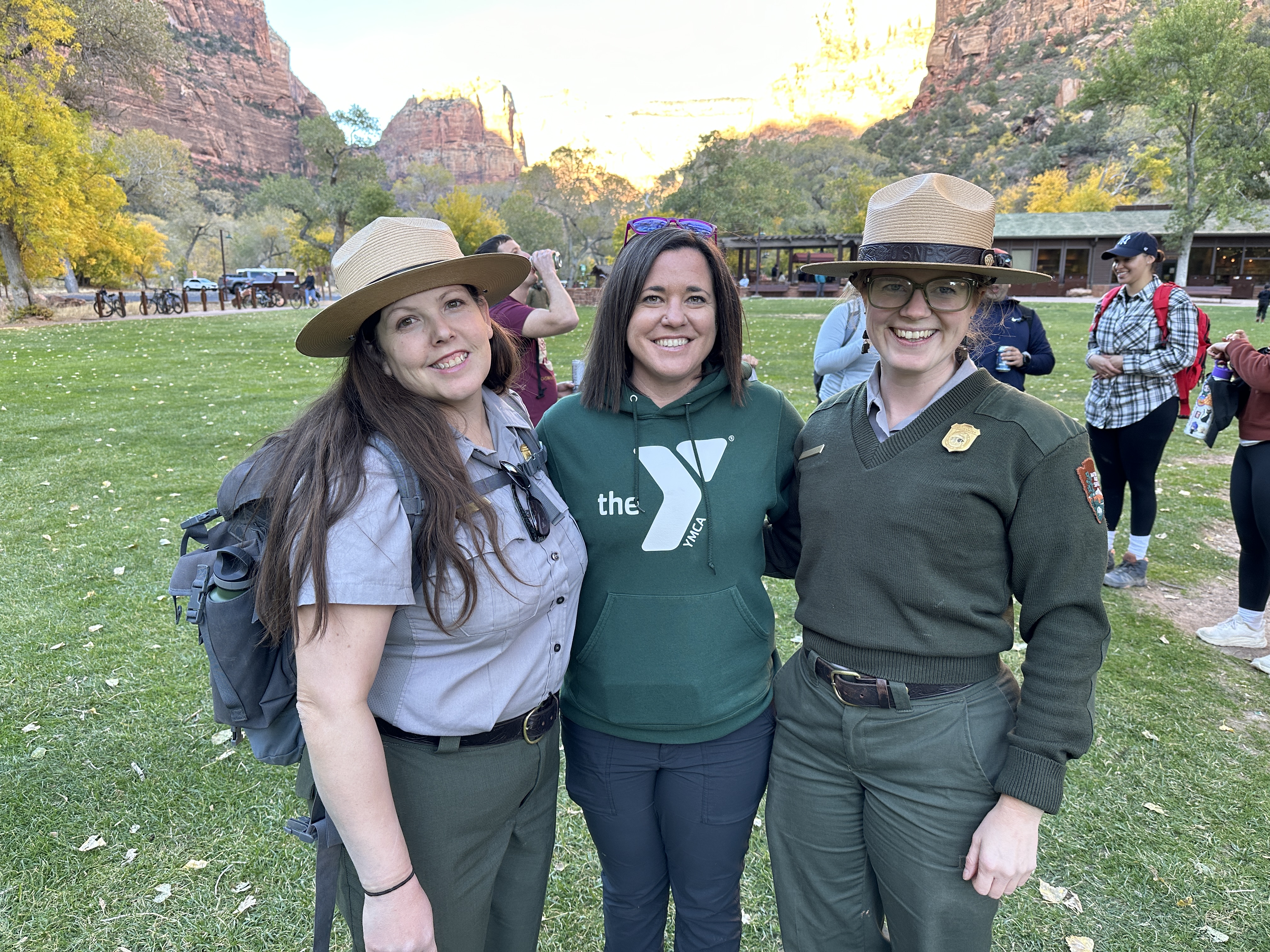 YMCA Staff with National Park Service Rangers YMCA Staff with National Park Service Rangers