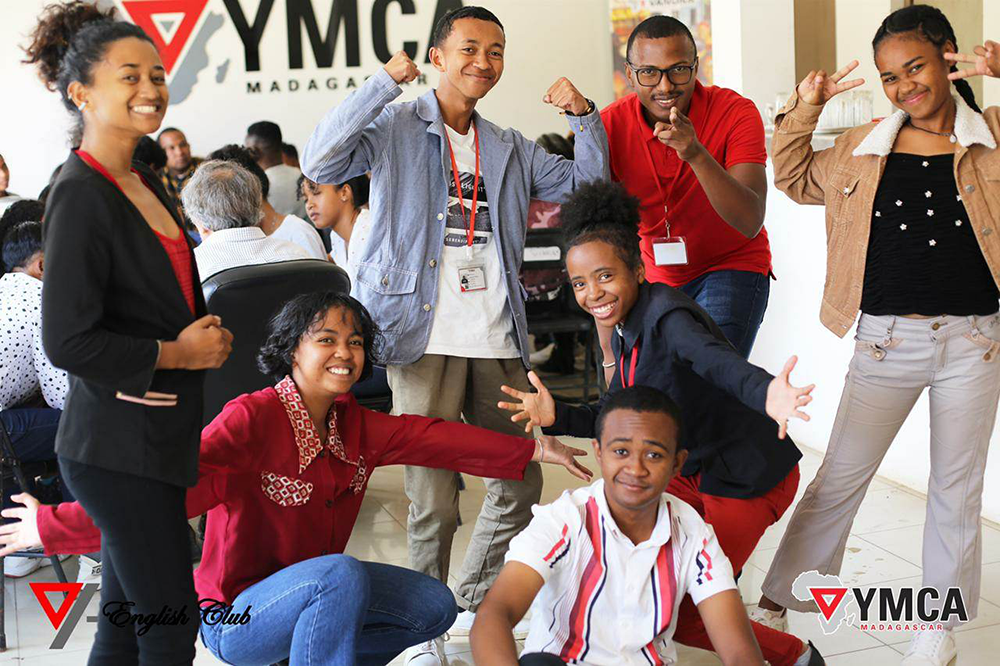 Kids celebrating after working together.