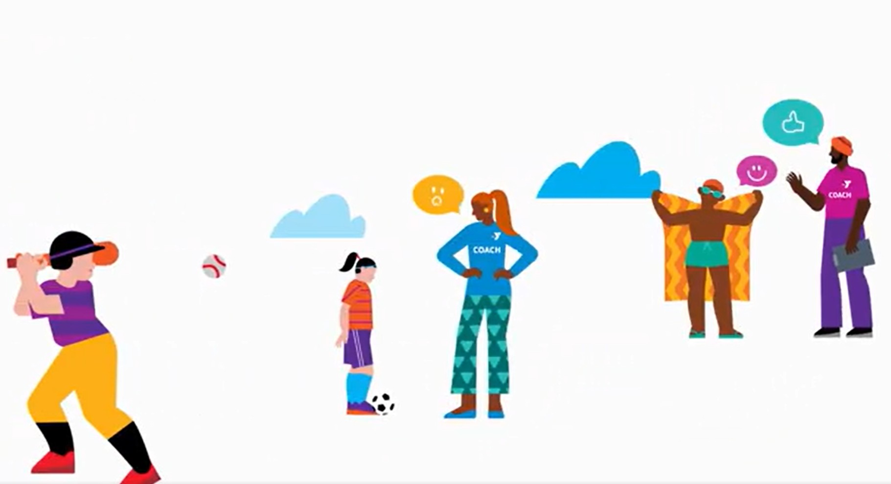 Screenshot from video for youth sports coaches