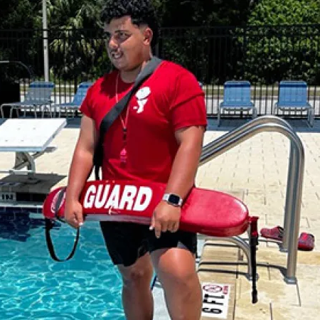 Julian Aviles, YMCA Lifeguard