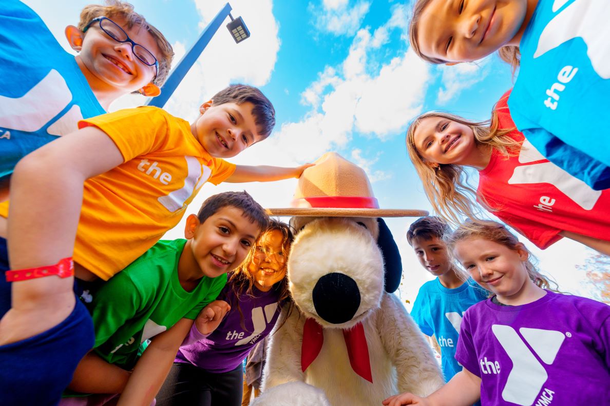 Snoopy with YMCA Summer Campers