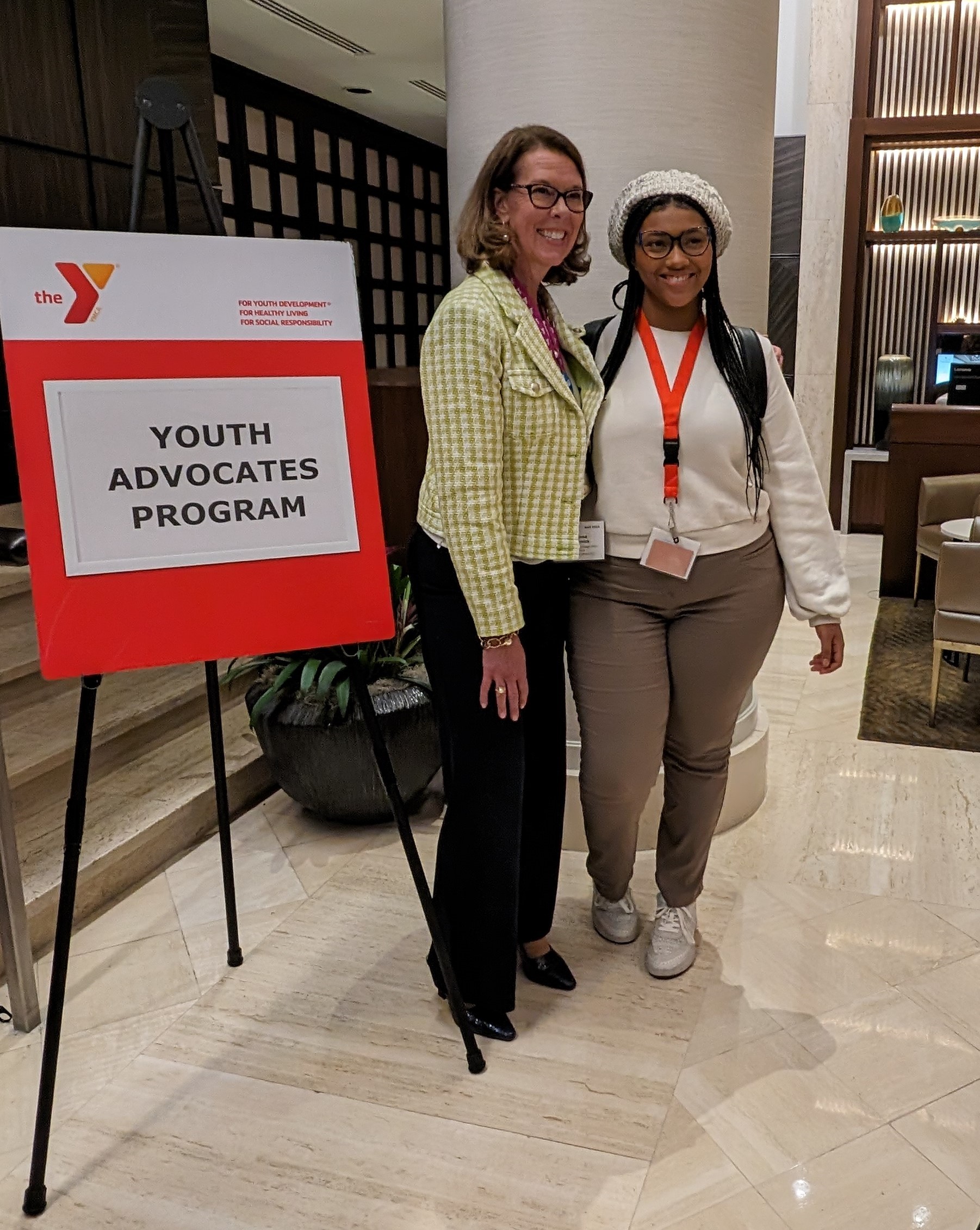 Suzanne with youth advocate