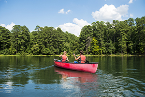 Water Safety - Canoe on lake