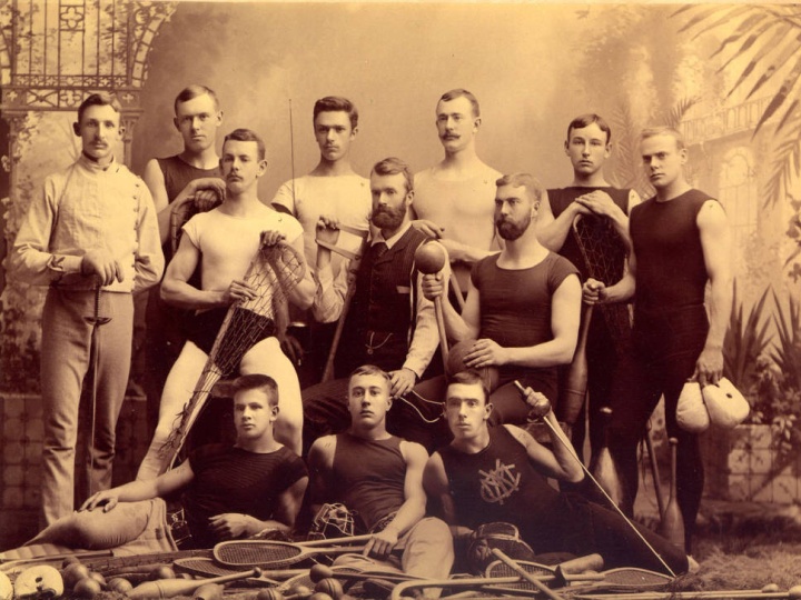 1890s photo of men at the YMCA