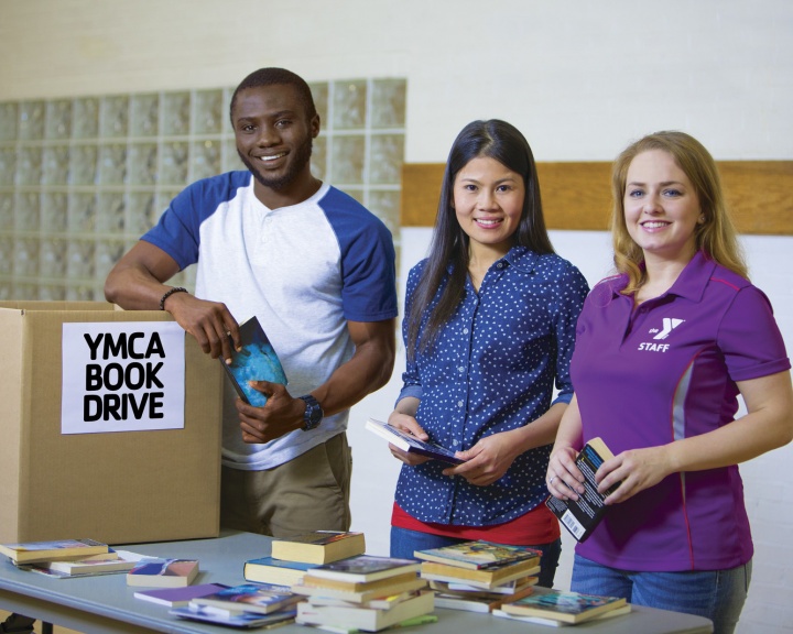 book drive at the YMCA