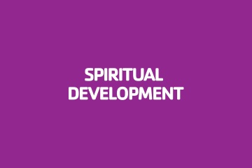 Purple background with text "Spiritual Development"