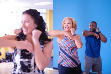 Group defense class at YMCA