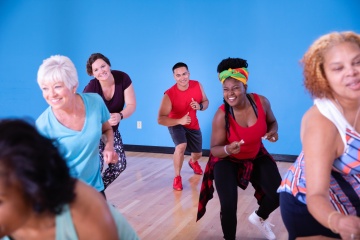 Group fitness class at YMCA