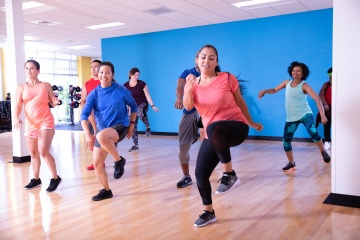 Group fitness class at YMCA