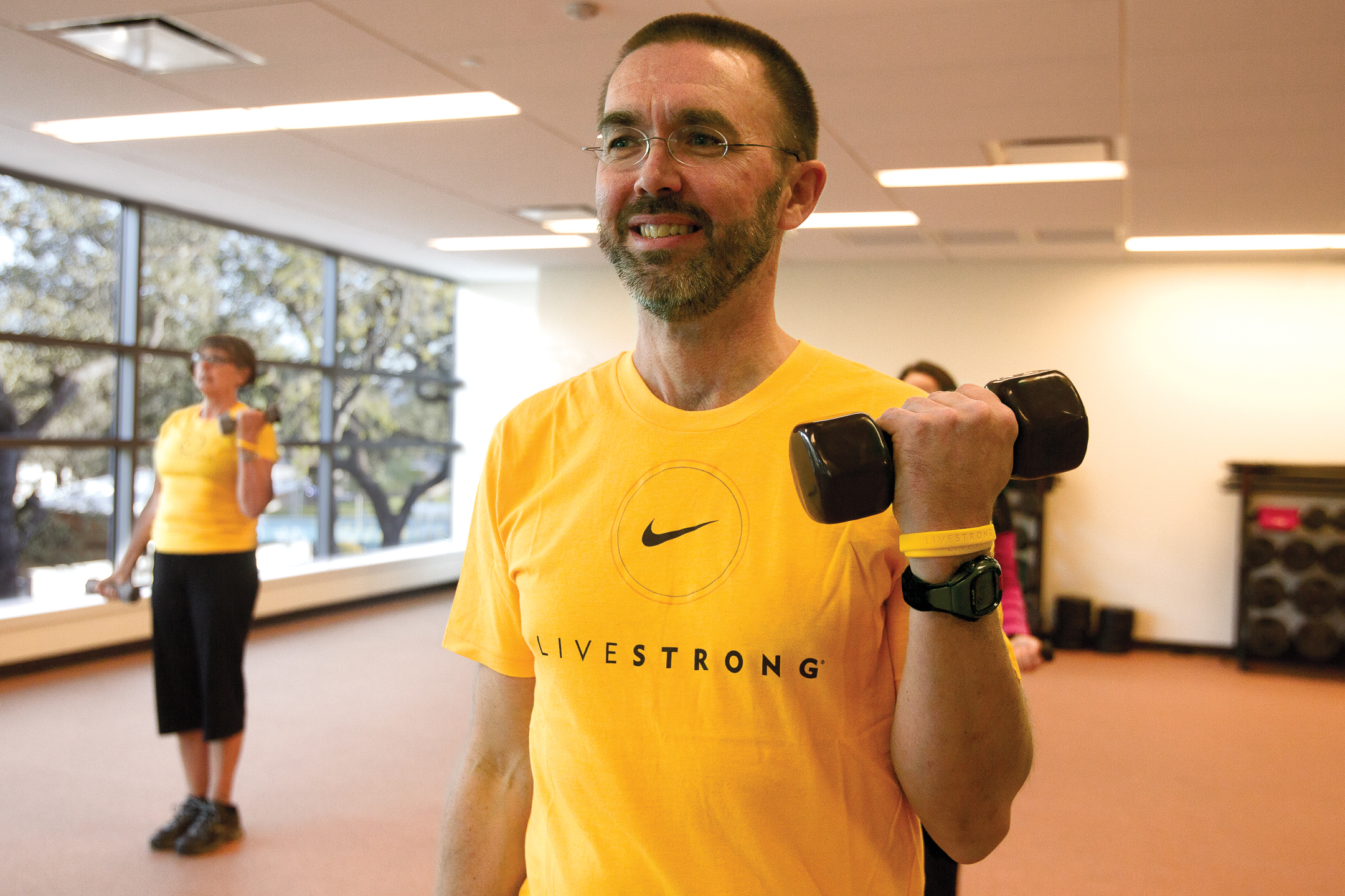 male member participating in LIVEstrong program male member participating in LIVEstrong program
