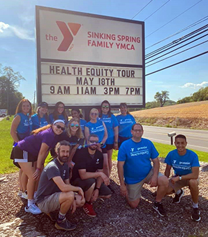 Sinking Springs YMCA health equity tour staff and volunteers